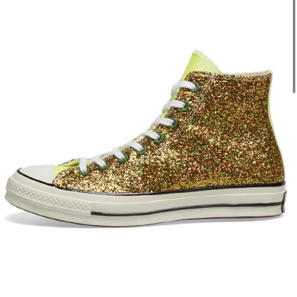 Converse X JW Anderson Chuck silver and gold glitter UNISEX MEN 7.5  WOMENS 9.5 - Picture 6 of 16